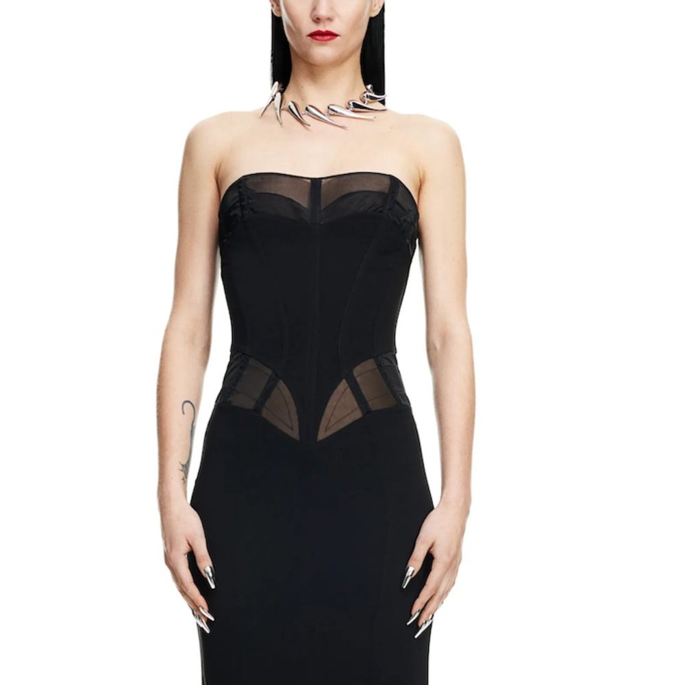 MUGLER x H&M floor length evening gown - medium